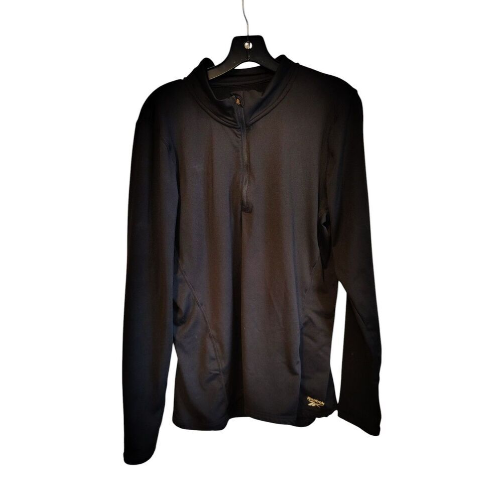 Reebok Men's Black Quarter-zip pullover